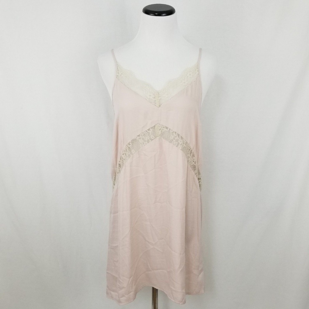 Maisie Pink Lace Cami Slip Lingerie Dress